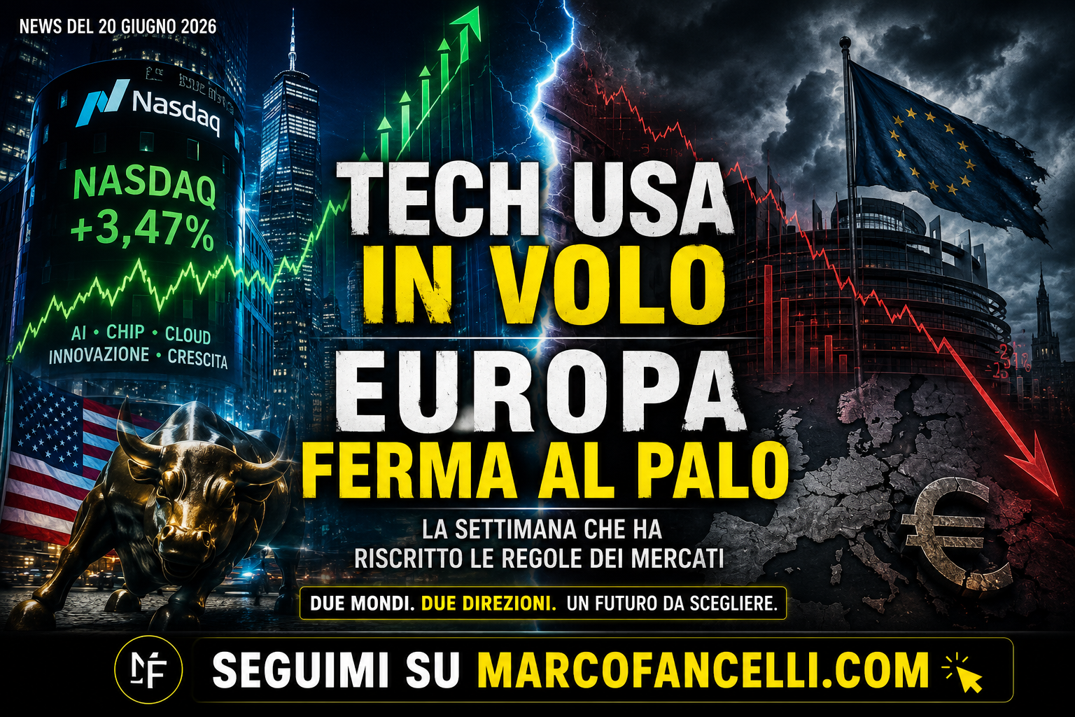 La settimana che ha riscritto le regole: tech in volo, Europa al palo